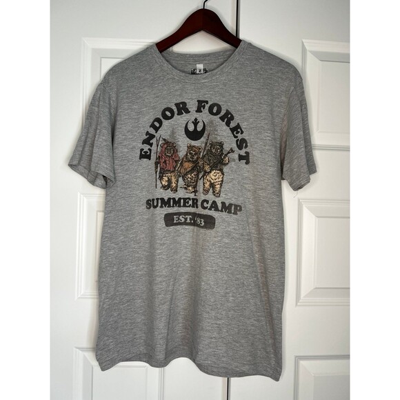 Star Wars Endor Forest Summer Camp T-Shirt size Large L - Picture 1 of 5